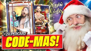 12 DAYS OF CODE-MAS! 8 Locker Codes \u0026 CRAZY Holidays Pack Opening! | WWE SuperCard