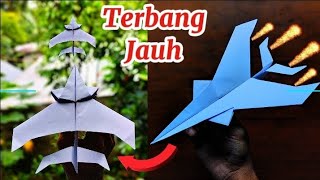 Origami pesawat kertas super sonic terbang jauh | Origami super sonic paper plane that flies far