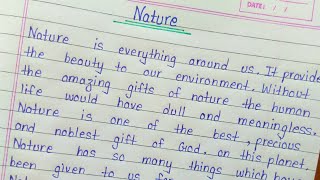 Essay on nature in english || Nature essay writing
