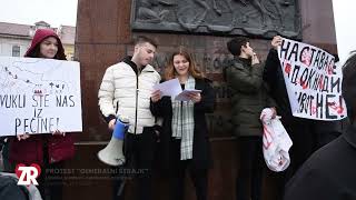 Zrenjanin, protest Generalni štrajk januar 2025