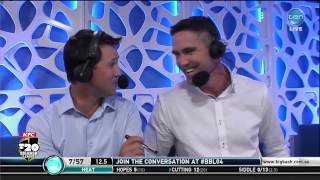 Ricky Ponting grills Kevin Pietersen