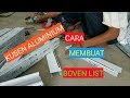 Cara Membuat Boven List Kusen Aluminium - Bovent Light