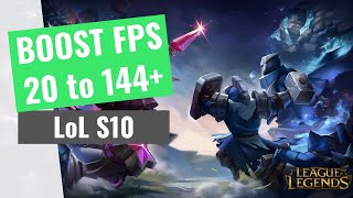 League of Legends Season 10 - How to BOOST FPS and Increase Performance [2020]