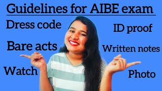 don't go to AIBE exam without watching this video/rules for AIBE exam/do's and don'ts for aibe exam