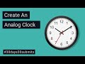 How To Create Analog Clock With HTML, CSS, JavaScript