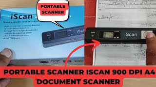 Portable Scanner iSCAN 900 DPI A4 Document Scanner Books, JPG/PDF Format Selection, Micro sd 32 Gb