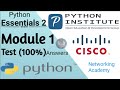 #Python Essentials 2 Module no. 1 test ( 100% ) Answer || Python Essentials 2 || #CISCO