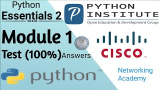 #Python Essentials 2 Module no. 1 test ( 100% ) Answer || Python Essentials 2 || #CISCO