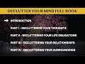 நீங்கள் ஏன் பதட்ட படுகிறீர்கள் என்று புரிந்து கொள்ளுங்கள் declutter your mind full audiobook tamil