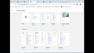 Google Docs Template Gallery 2019
