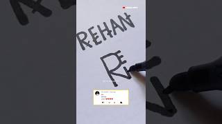 Logo name Rehan 💥 Comment your Names 👀#youtubeshorts #shorts #short #viral #logo