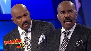 STEVE HARVEY Cracks Up At These FUNNIEST Fail Answers on Family Feud
