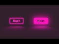 Create a neon button with a reflection using CSS