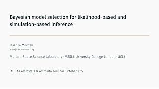 Bayesian Model Selection for Likelihood-Based and Simulation-Based Inference