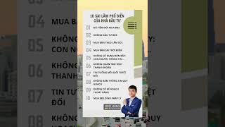 10 SAI LẦM THƯỜNG GẶP TRONG ĐẦU TƯ