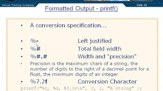 08 03 Formatted Output Printf PT1 | C Tutorial