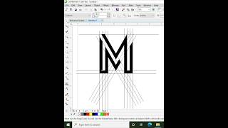 Monogram Letter - M Logo Design in Coreldraw