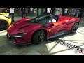 ferrari daytona sp3 driving in monaco