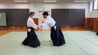 合気道　入身転換①中段　2023年6月11日（日）稽古　武産合氣道　誠和会　Aikido Irimitenkan