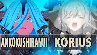 GBVSR:🔥AnkokuShiranui (Versusia) Vs Korius (Nier)🔥| High Level Gameplay.