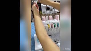 How to thread your Brother serger lock1034DX/  Brother Serger Tension tips/ Serger for Beginners