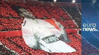 Dinamo Bucharest football fans' touching tribute to Patrick Ekeng