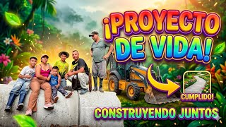 Así fue, como logramos terminar el Puente y la entrada a nuestro Lote (una meta cumplida)🤗🙏🙏🌴