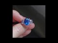 gem gardener 5.79ct unheated blue sapphire ring 18k white gold