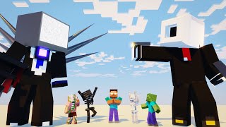 Monster School : SKIBIDI TOILET MULTIVERSE   TVMAN 01 - Minecraft Animation