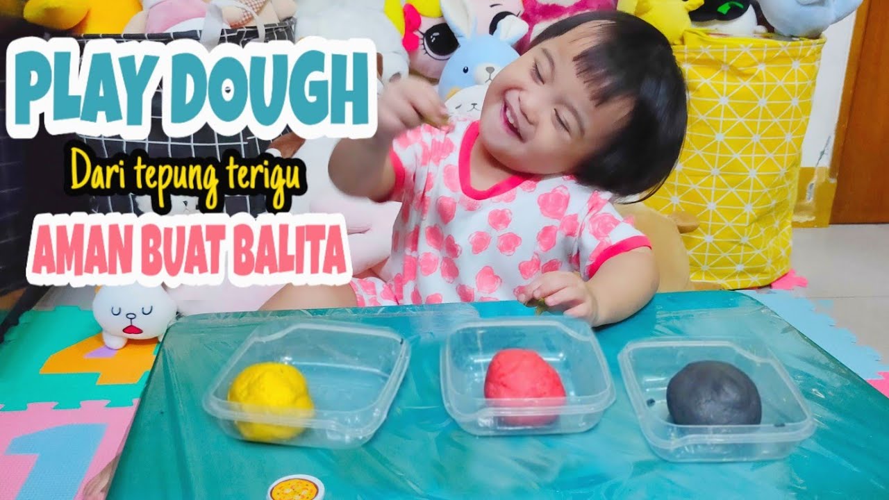 Cara Membuat Playdough Dari Tepung Aman Buat Balita | How To Make ...