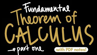 Fundamental Theorem of Calculus: Part 1