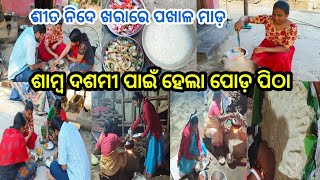 ଶାମ୍ବ ଦଶମୀ ପାଇଁ ହେଲା ପୋଡ଼ ପିଠା | Nature Girl Sneha | Family vlog | Village Lifestyle Vlog |