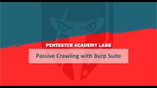 [Attack-Defense] Passive Crawling with Burp Suite