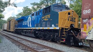 CSX's Conrail Heritage Unit Makes It's Maiden Voyage On M410 At Elkridge