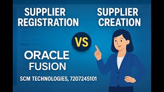 Supplier Registration vs Creation | Complete End-to-End Process in #oraclefusion e#procurement