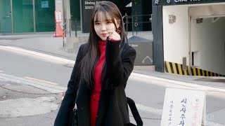 [4K] 20191215 민지 - 팬들과 영화 단체관람 후 민지가 쏘는 점심 식사 이동 전 멘트 및 포토타임 직캠