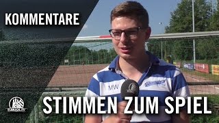 Die Stimmen zum Spiel (SV Tonndorf-Lohe - Ahrensburger TSV, U16 B-Junioren, Bezirksliga 7)