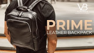 Prime Leather Backpack for Men — Men's Leather Backpack by Von Baer Overview — 13, 14 inches