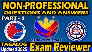 (PART-1) 2025 LTO REVIEWER | Nonprofessional Driver's License | CDE Exam Reviewer | Driver's License