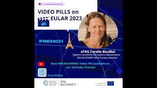 ERN ReCONNET @ EULAR2023: ePAG's Coraline Bouillot opinion (FRENCH)