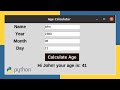 Age Calculator App using Python, Tkinter - Mini Project