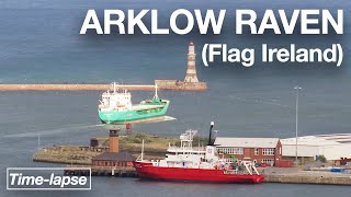 (Time-lapse) ARKLOW RAVEN (Flag: Ireland) - Ship Departure - 6th October 2022