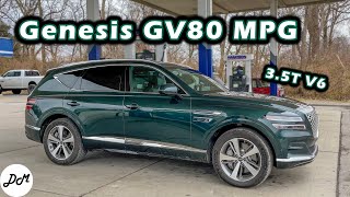 2023 Genesis GV80 – MPG Test | Real-world Highway Fuel Economy