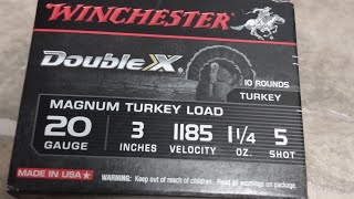 THE AMMO OUTLINED #12- WINCHESTER DOUBLE X 20 GAUGE MAGNUM TURKEY LOADS!!!!!