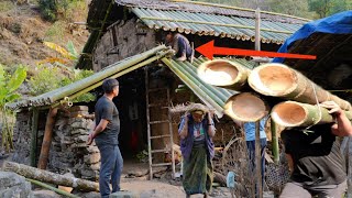 Nepal’s Traditional Bamboo Roofs: Repair \u0026 Replacement Process @EasternRuralNepal