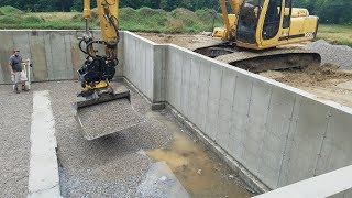 Engcon Tiltrotator - Placing Stone For House Floor