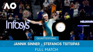 Jannik Sinner v Stefanos Tsitsipas Full Match (QF) | Australian Open 2022