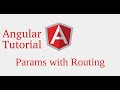Angular 9 tutorial # Params with Router | pass data in params