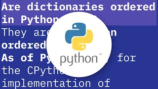 Are dictionaries ordered in Python 3.6+?