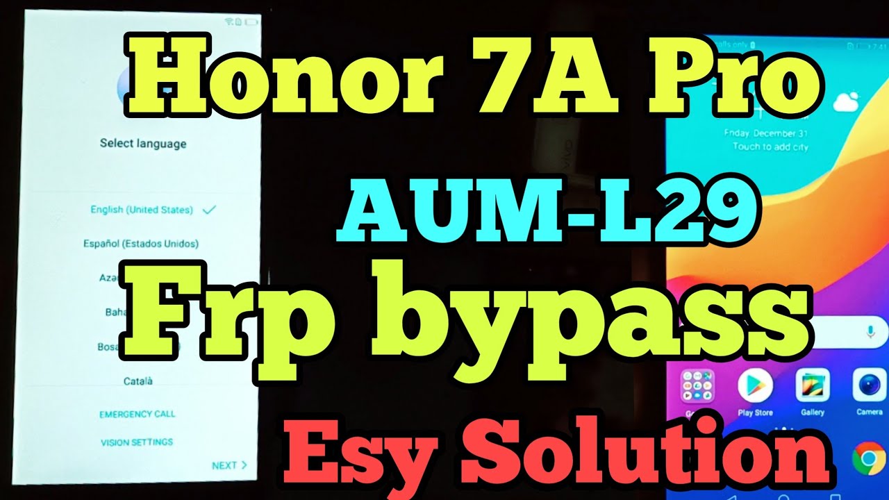 Honor 7 Pro Frp Bypass Without Pc || Honor AUM-L29 Frp Bypass Final ...